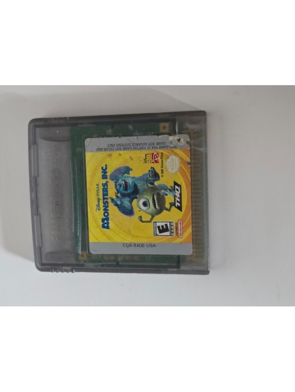 Monsters Inc. Game Boy Color Cartridge Only Disney Pixar THQ 2001 Nintendo CGB
